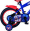 Sonic Prime Kinderfiets - Jongens - 14 inch - Handrem en Zijwieltjes - Blauw Rood