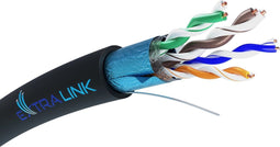 Extralink CAT5E FTP (F/UTP) V2 OUTDOOR TWISTED PAIR 100M netwerkkabel Zwart F/UTP (FTP)