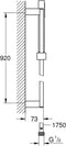 GROHE Euphoria cube - Douchestang 60 cm - Chroom
