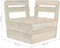 vidaXL - Hoekbank - sectioneel - pallet - geïmpregneerd - vurenhout