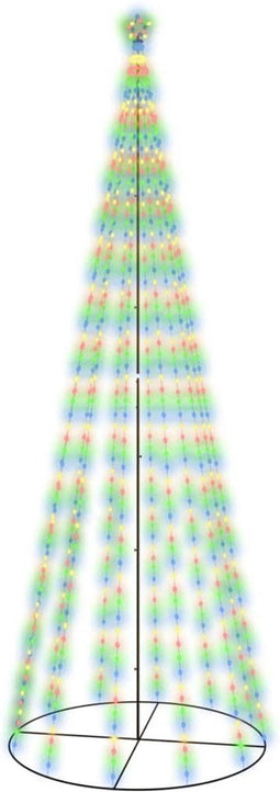 vidaXL - Kegelkerstboom - 732 - LED's - meerkleurig - 160x500 - cm