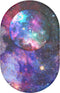 PopSockets PopGrip - Telefoonbutton en Standaard compatibel met een magnetische ring voor iPhone 12 en hoger - Blauw Nebula