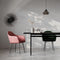 Furnicher Brando Eetkamerstoel - Fluwelen bekleding - Modern design - Stalen frame - Groene fluweel - Zwarte poten