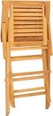 vidaXL - Tuinstoelen - 2 - st - inklapbaar - 56x63x90 - cm - massief - teakhout
