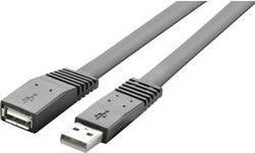 Renkforce RF-4087404 - USB-kabel USB 2.0 - 1 m zeer flexibel - Zwart