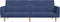 vidaXL - Slaapbank - 2-zits - stof - blauw