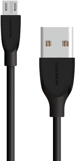Mobiparts Micro USB - USB Kabel 2A 2 m - Zwart