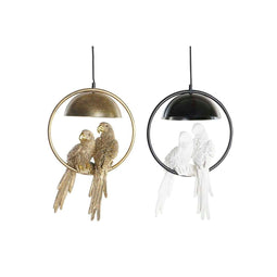 Plafondlamp DKD Home Decor Gouden Wit 220 V 50 W (29,5 x 22 x 44,5 cm) (2 Stuks)