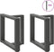 vidaXL - Salontafelpoten - 2 - st - T-vormig - 50x25x(42-43) - cm - staal - antraciet