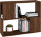 vidaXL - Boekenkast/kamerscherm - 80x24x63 - cm - bruin - eikenkleur