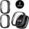 Bumper Screen Protector Set Geschikt Voor Fitbit Versa 4 - 360 Graden Bescherming - Transparant