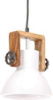 vidaXL Hanglamp industrieel rond 25 W E27 19 cm wit