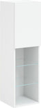 vidaXL - Tv-meubels - met - LED-verlichting - 2 - st - 30,5x30x102 - cm - wit