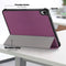 Lunso - Geschikt voor iPad 10 (2022) - Tri-Fold Bookcase hoes - Paars
