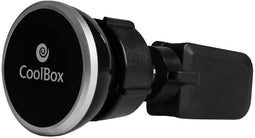 CoolBox COO-PZ04 - Mobieltjeshouder voor in de Auto - Universeel voor ventilatierooster - Zwart/Zilverkleurig
