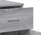 vidaXL - Dressoir - 79x38x80 - cm - bewerkt - hout - grijs - sonoma