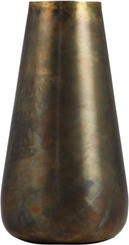 Vaas Siena small - ø18x34 - Messing antiek goud - Metaal