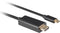 Lanberg CA-CMHD-10CU-0030-BK - USB C naar HDMI Kabel - 3 m - Zwart