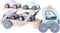 Jipy Houten Autotransporter Speelset Blauw/Paars