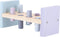 Jipy Houten Hamerbank 10-Delig Paars/Blauw