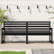 vidaXL - Tuinbank - 203,5x48x91,5 - cm - massief - grenenhout - zwart