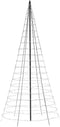 Twinkly Light Tree - 3D Vlaggenmast Kerstboom - App-gestuurd 750 RGB+W LED's 4m - Zwart draad