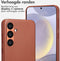 Accezz Samsung Galaxy S24 Plus - Back Cover - MagSafe Leather - Sienna Brown