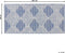 DATCA - Laagpolig vloerkleed - Blauw - 80 x 150 cm - Wol