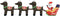 vidaXL - Kerstdecoratie - kerstman - en - rendieren - opblaasbaar - LED - 138 - cm