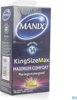 Condooms Manix King Size Nee 18,5 cm Ø 5,6 cm (14 uds)