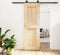 vidaXL - Schuifdeur - met - beslag - 70x210 - cm - massief - grenenhout