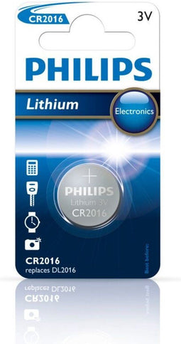 Philips CR2016/01B - Knoopcel Lithium - 3 V - 10 jaar houdbaar