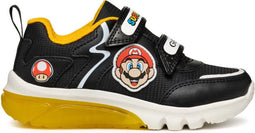 GEOX J CIBERDRON BOY - Unisex Sneakers - maat 29 - zwart/geel