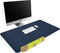 imoshion Bureau Onderlegger - 120 x 60 cm - Hoogwaardig kunstleer - Bureau Accessoires - Bureau Organizer - Antislip Muismat XXL - Inclusief draagriem - Donkerblauw