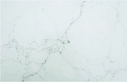 vidaXL - Tafelblad - 120x62 - cm - 8 - mm - gehard - glas - met - marmeren - design - wit