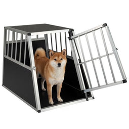 Coast Hondkennel - Aluminium - 91 x 65 x 69,5 cm - Transportkoffer - Scheidingswand - Trapezium -