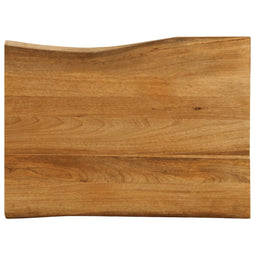 Tafelblad met natuurlijke rand 80x60x3,8 cm massief mangohout