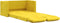 vidaXL - Slaapbank - vloermodel - 2-in-1 - 122x204x55 - cm - fluweel - donkergeel