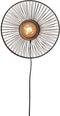 GOOD&MOJO Wandlamp Hokkaido - Bamboe Zwart - Ø38cm - Binnen