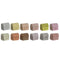 Doos-Juwelenkistje DKD Home Decor Multicolour Metaal Mangohout 4 x 5 x 5 cm (12 Stuks)