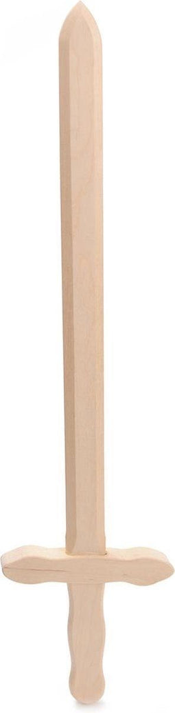 Houten Speelgoed Zwaard blank hout 61 cm