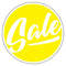 Klika - Pictogram Sale - geel - diameter 31,5cm