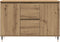 vidaXL - Dressoir - met - Deuren - & - Lades - Artisan - Eiken - 101,5x35x70 - cm