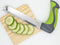 Easi-Grip Vleesmes - Ergonomisch gehoekt mes - Comfortabele grip - Groen