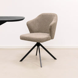 Kick Draaistoel Liz - Uniek Design - Taupe