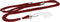 Mobiparts Universal - Telefoonkoord - Verstelbaar tot 1.50 meter - Plumb Red