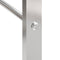 vidaXL - Haardhoutrek - 80x28x222 - cm - roestvrij - staal