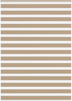 vidaXL - Zebra - Blind - 155x230 - cm - stofbreedte - 150,9 - cm - polyester - zandbruin