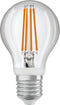 OSRAM LED Star Classic lamp met bewegingssensor en daglichtsensor, bolvorm, 7,3 W / 806 lm, EEK A, warm wit licht (2700 K), gemaakt van helder gekleurd loodvrij glas, E27 fitting, 60 mm diameter.