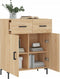 vidaXL - Dressoir - 69,5x34x90 - cm - bewerkt - hout - sonoma - eikenkleurig